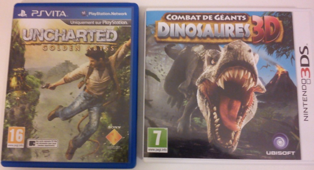boite jeux Ps Vita et 3ds