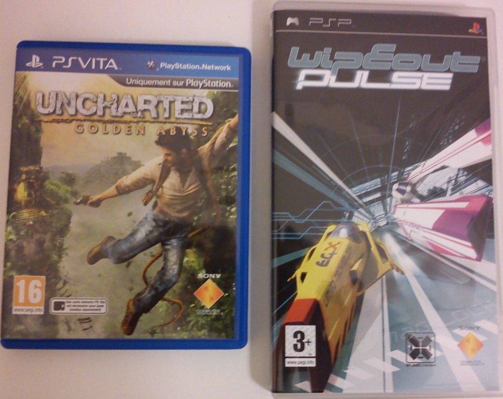 boites jeux Psp et Ps Vita Sony