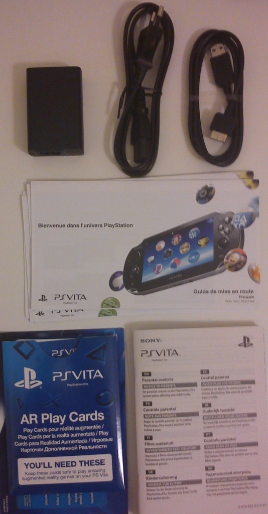 Documentation et cables Ps Vita Ps Vita
