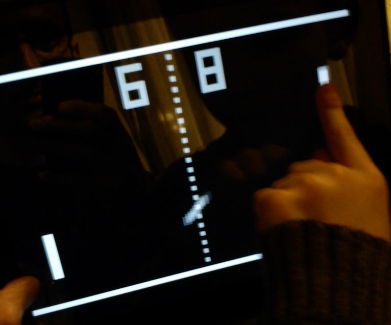 Pong sur tablette TouchPad retrogaming
