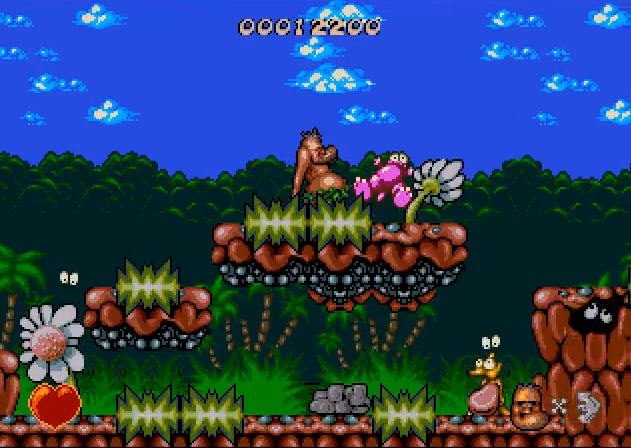 Jeu Chuck rock Mega Cd