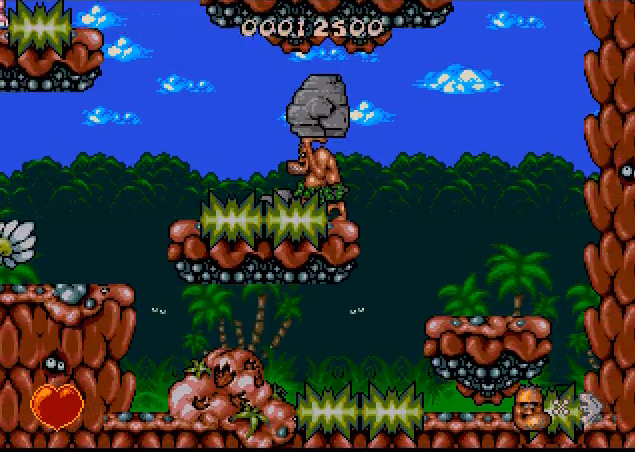 Jeu Chuck rock Mega Cd