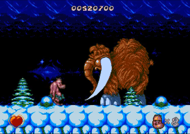 Jeu Chuck rock Mega Cd