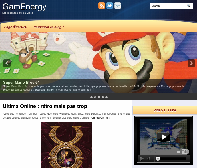 GamEnergy Les légendes du jeu vidéo