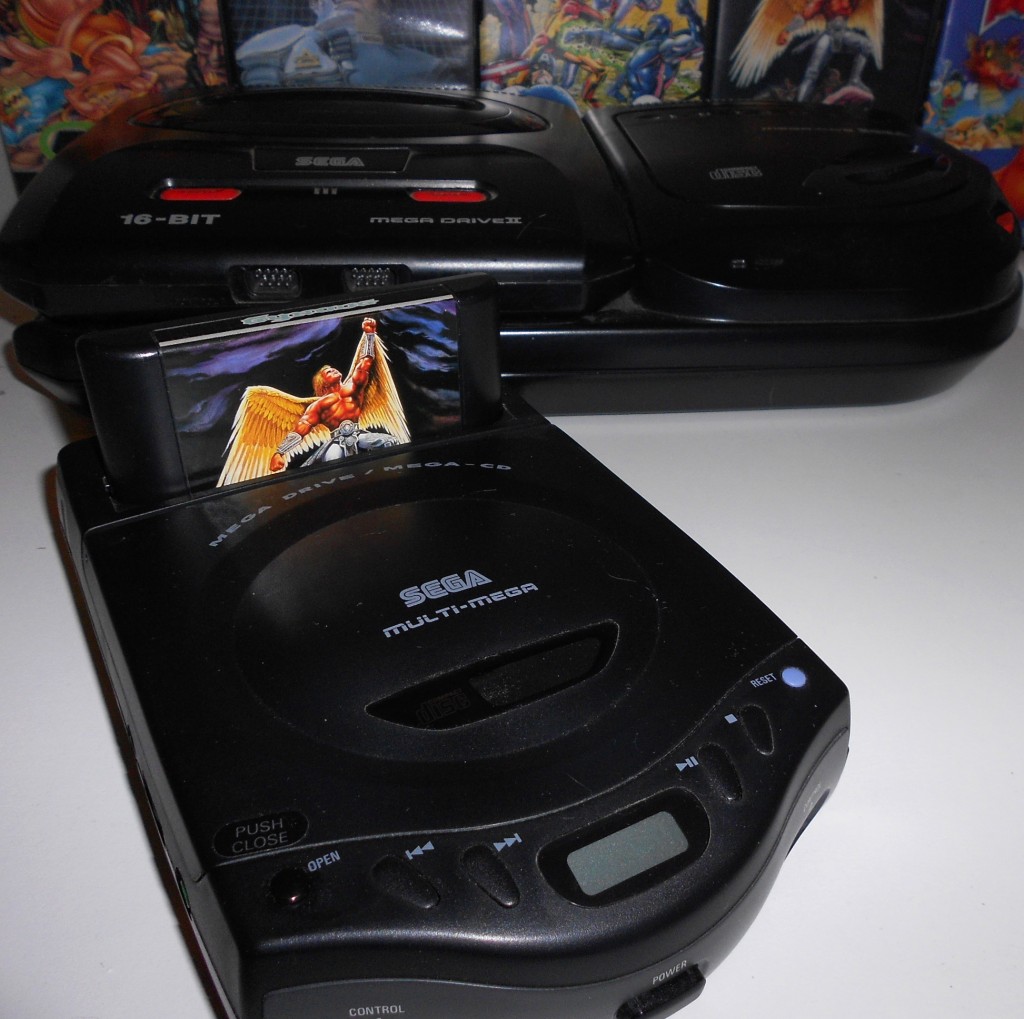 Megadrive 2 avec le Megacd 2 et le Multimega de Sega