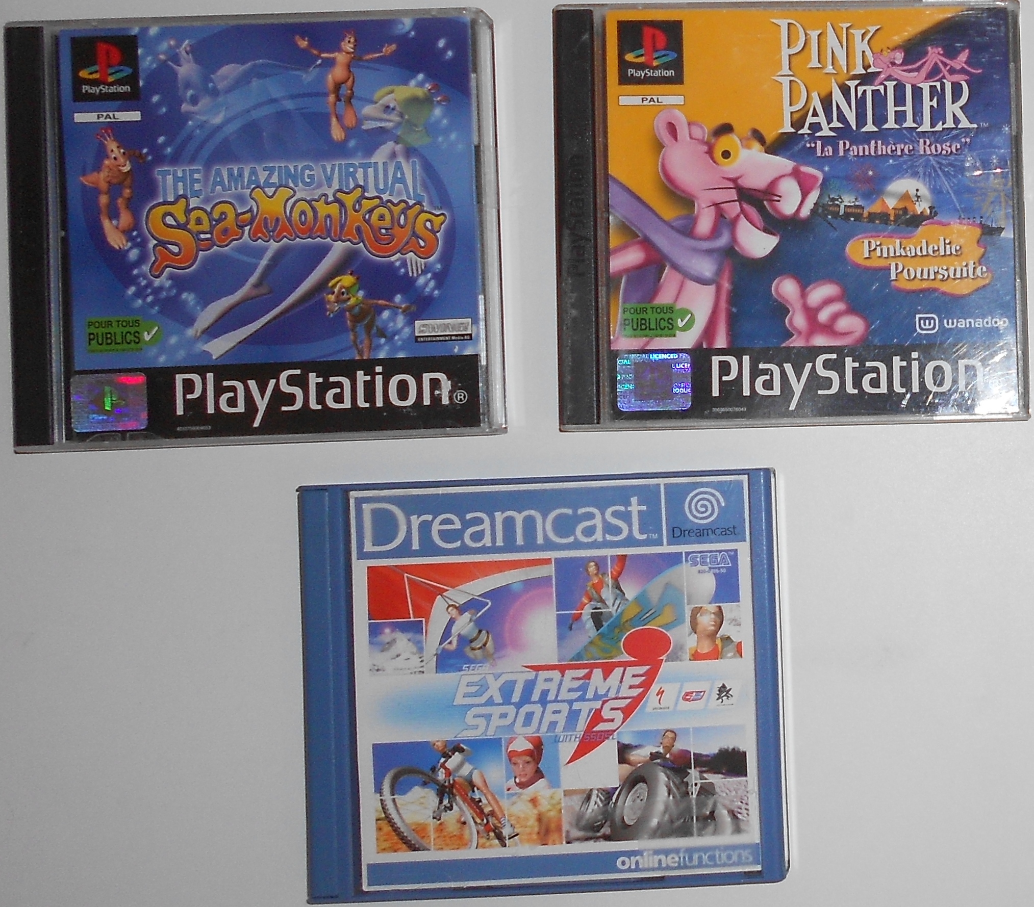 jeux dreamcast / PS1