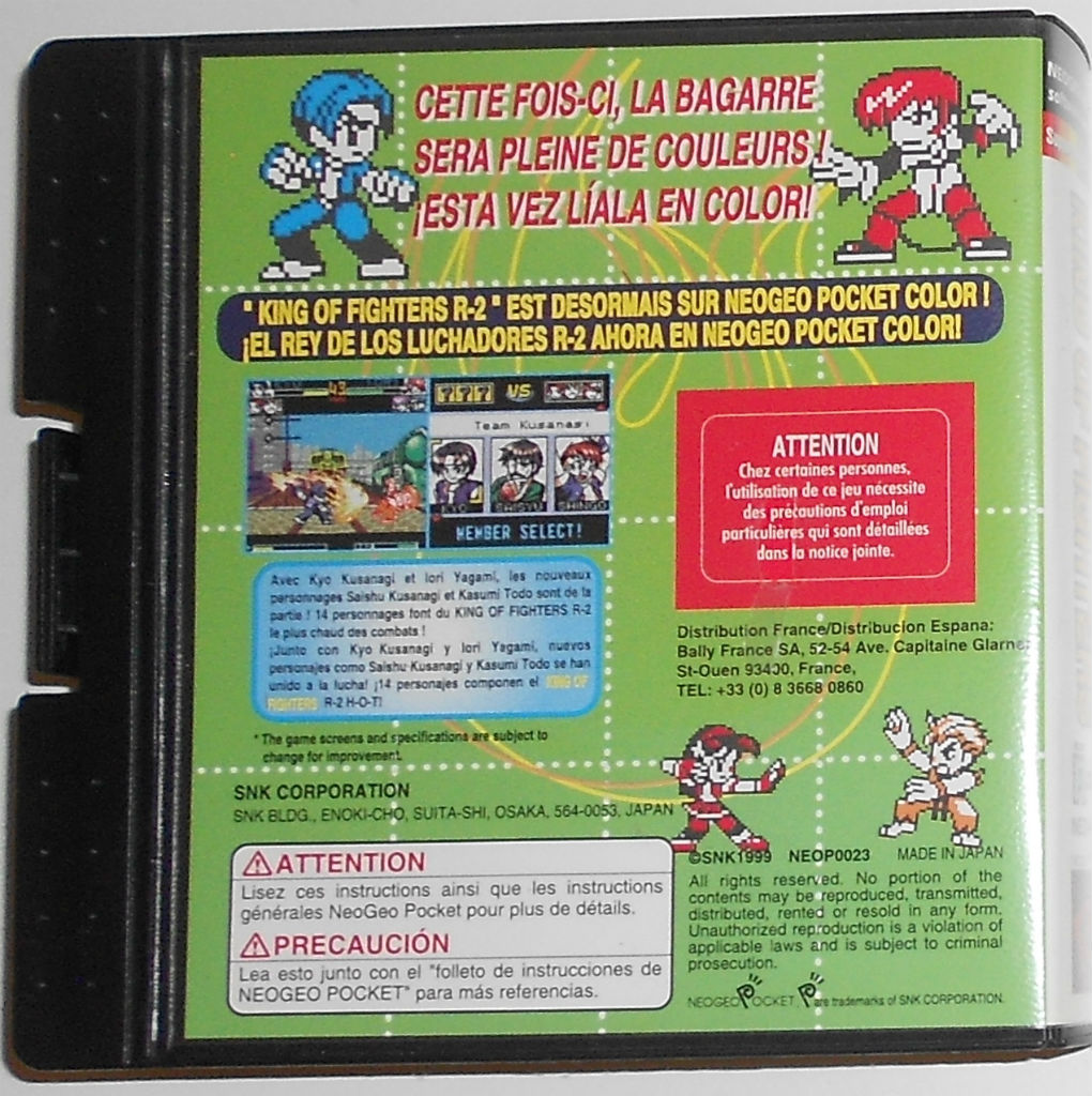 King of Fighters R2 Neo Geo Pocket et Color V